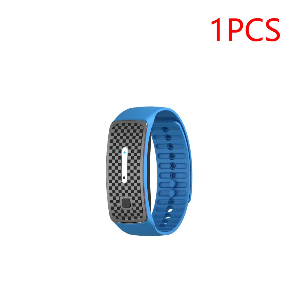 1-5PCS Ultrasonic Mosquito Repellent Bracelet Portable Mosquito Insect Repellent Band Anti-mosquito Bracelet Watch Adults Kids