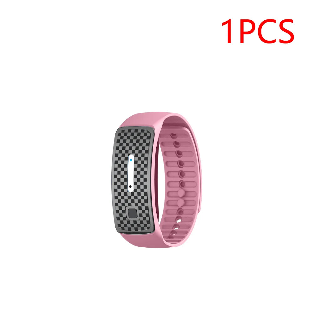 1-5PCS Ultrasonic Mosquito Repellent Bracelet Portable Mosquito Insect Repellent Band Anti-mosquito Bracelet Watch Adults Kids