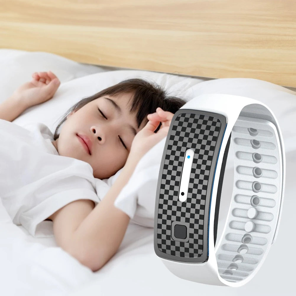 1-5PCS Ultrasonic Mosquito Repellent Bracelet Portable Mosquito Insect Repellent Band Anti-mosquito Bracelet Watch Adults Kids
