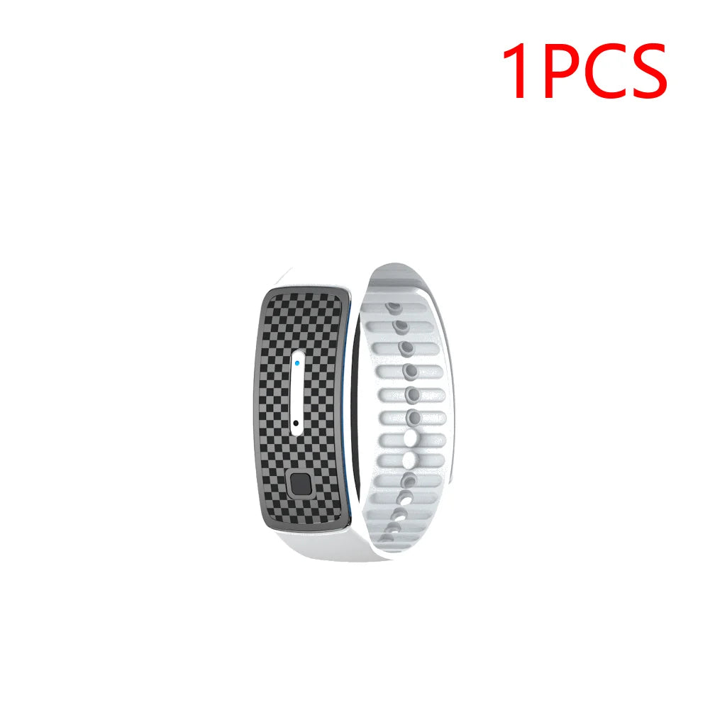1-5PCS Ultrasonic Mosquito Repellent Bracelet Portable Mosquito Insect Repellent Band Anti-mosquito Bracelet Watch Adults Kids