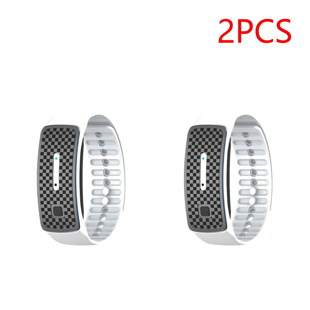 1-5PCS Ultrasonic Mosquito Repellent Bracelet Portable Mosquito Insect Repellent Band Anti-mosquito Bracelet Watch Adults Kids